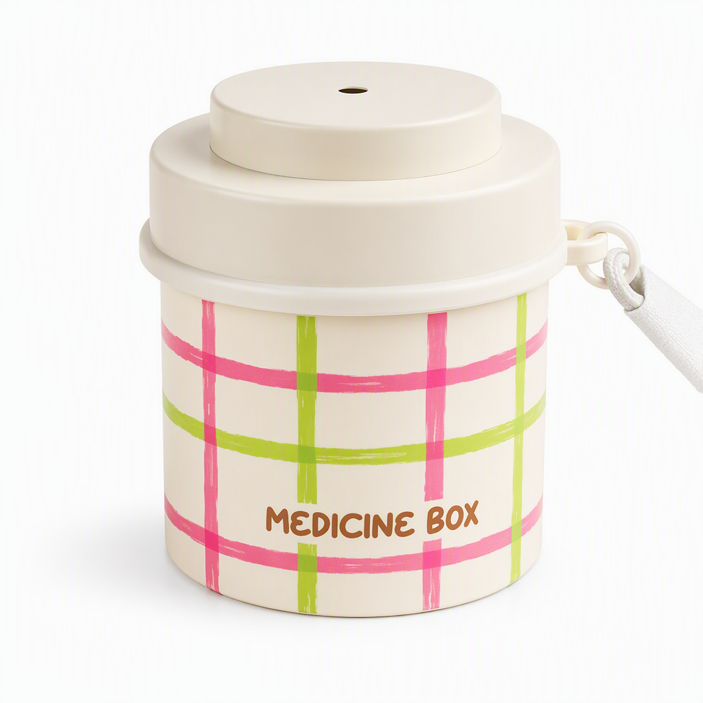 360° Rotating Multi-Compartment Pill Organizer