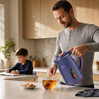 ☕ Smart Electric Kettle: 3L, 1500W Fast Boil, 55°C Keep Warm, Temp Display, Cool-Touch