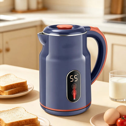 ☕ Smart Electric Kettle: 3L, 1500W Fast Boil, 55°C Keep Warm, Temp Display, Cool-Touch