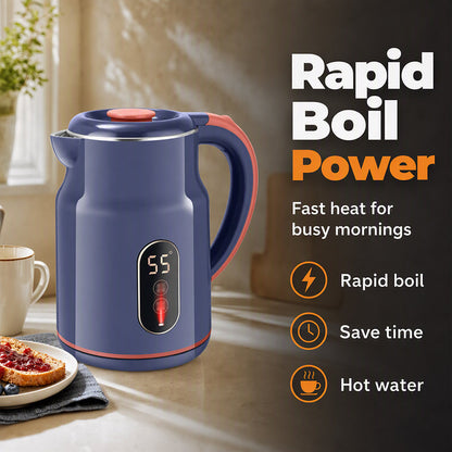 ☕ Smart Electric Kettle: 3L, 1500W Fast Boil, 55°C Keep Warm, Temp Display, Cool-Touch