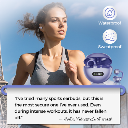 🎧 Open-Ear Clip-On Earbuds | Touch Control