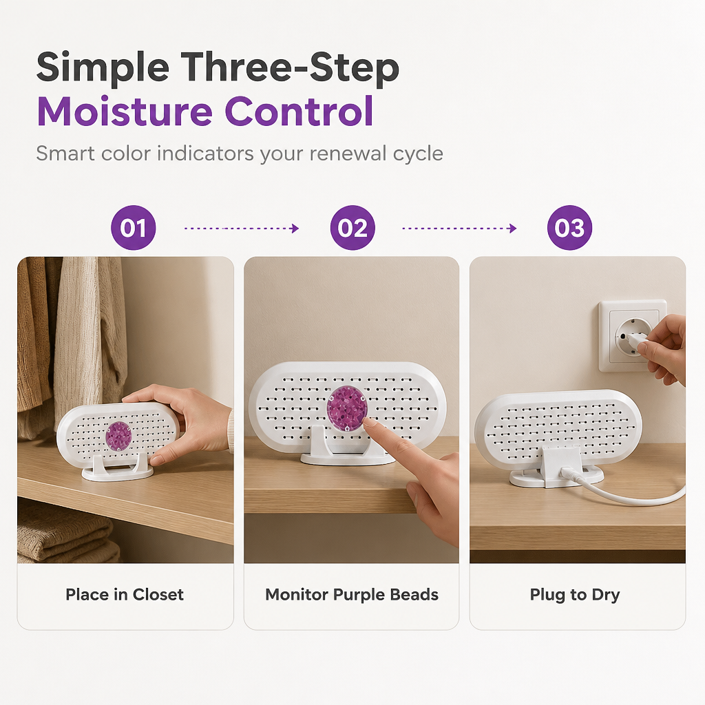 🔥 Mini Reusable Household Dehumidifier.