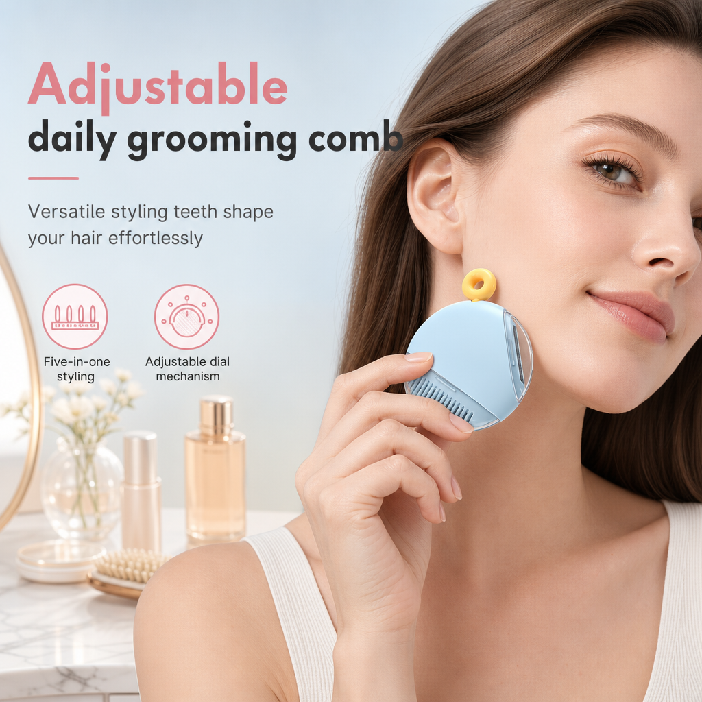 🔥5 in 1 Portable Hair Thinning Comb and Hair Cutter