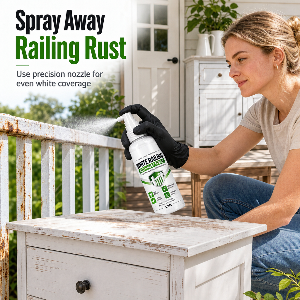 White Wood Repair Spray for Doors, Tables & Cabinets