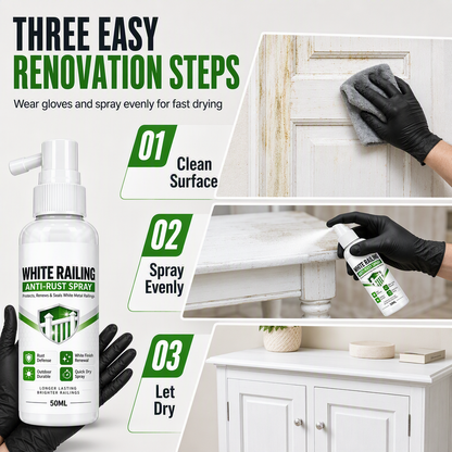 White Wood Repair Spray for Doors, Tables & Cabinets