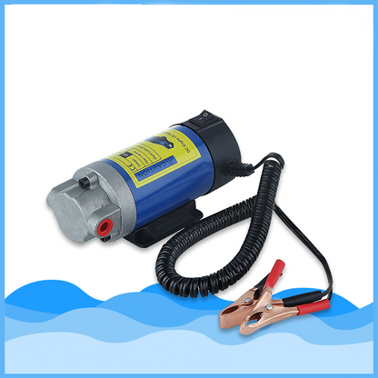 🥳2026 BESTSELLER🥾 Engine Oil Transfer Pump – Pure Copper Motor, Aluminum Alloy Pump Head – Coiled Spring Cable, Copper-Plated Clamps – 12V/24V – Portable! 🛡️💨
