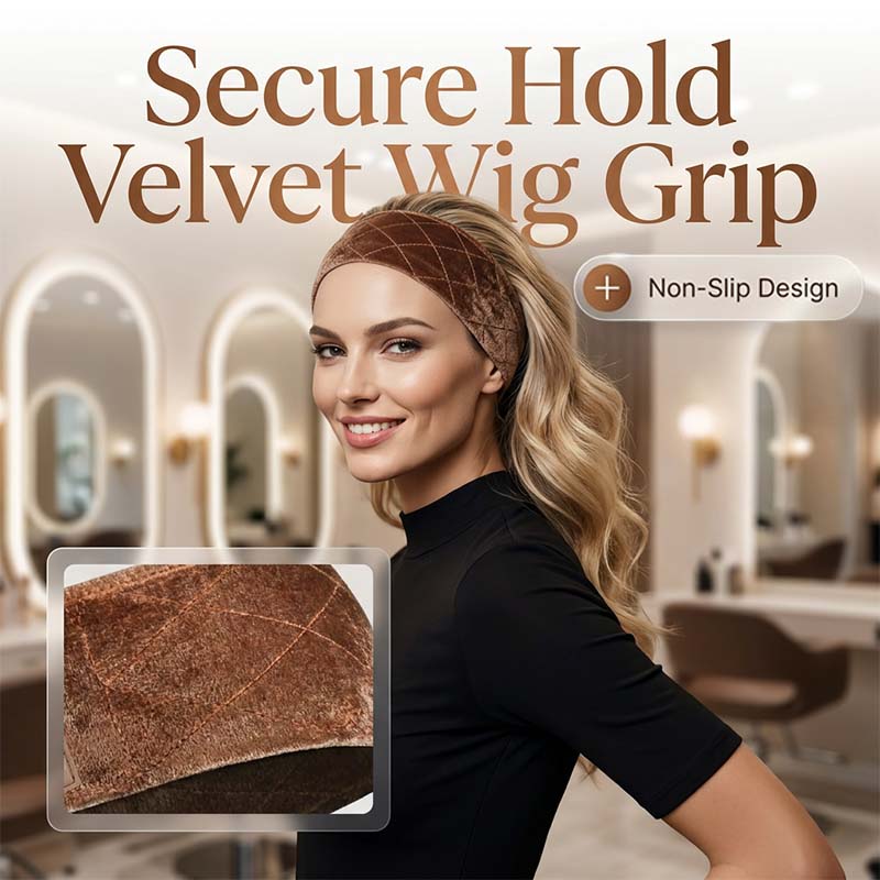 Adjustable Velvet Wig Grip Headband