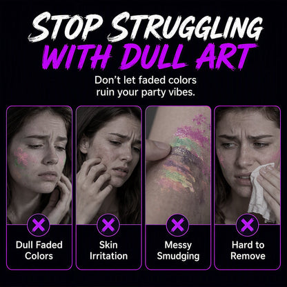✨ UV Glow Party Tattoo Pens – Skin-Safe, Quick Dry, Multi-Surface ✨