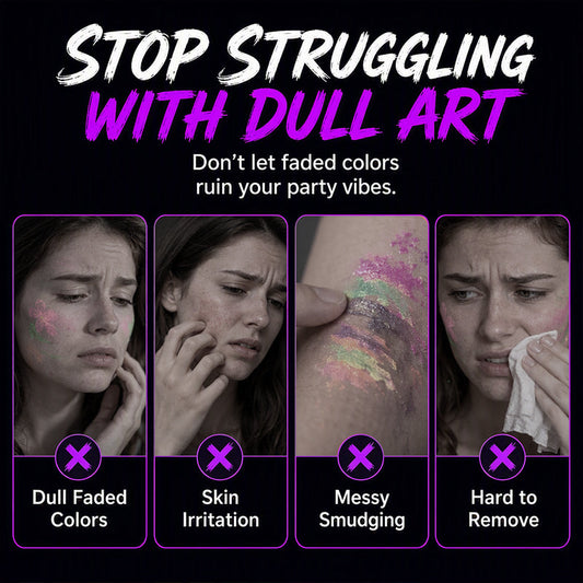 ✨ UV Glow Party Tattoo Pens – Skin-Safe, Quick Dry, Multi-Surface ✨