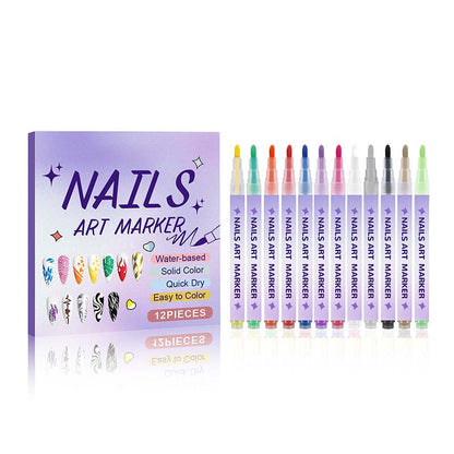 ⏳DIY Nail Art Marker Pen Set💅💞