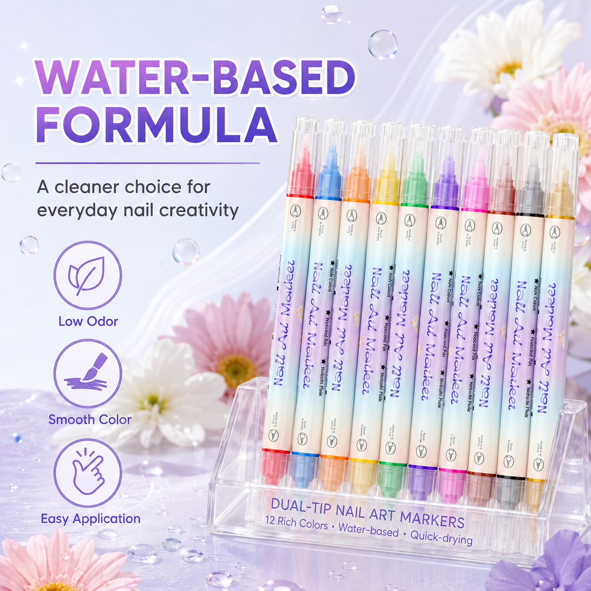 ⏳DIY Nail Art Marker Pen Set💅💞