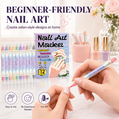 ⏳DIY Nail Art Marker Pen Set💅💞