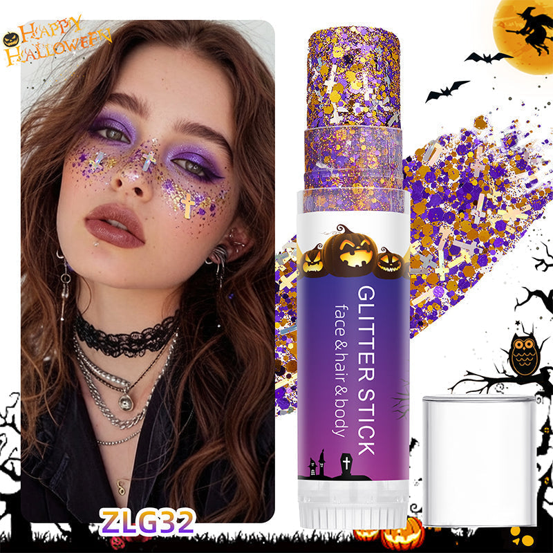 Halloween Rotary Body Glitter Stick
