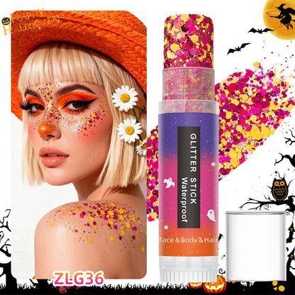 Halloween Rotary Body Glitter Stick