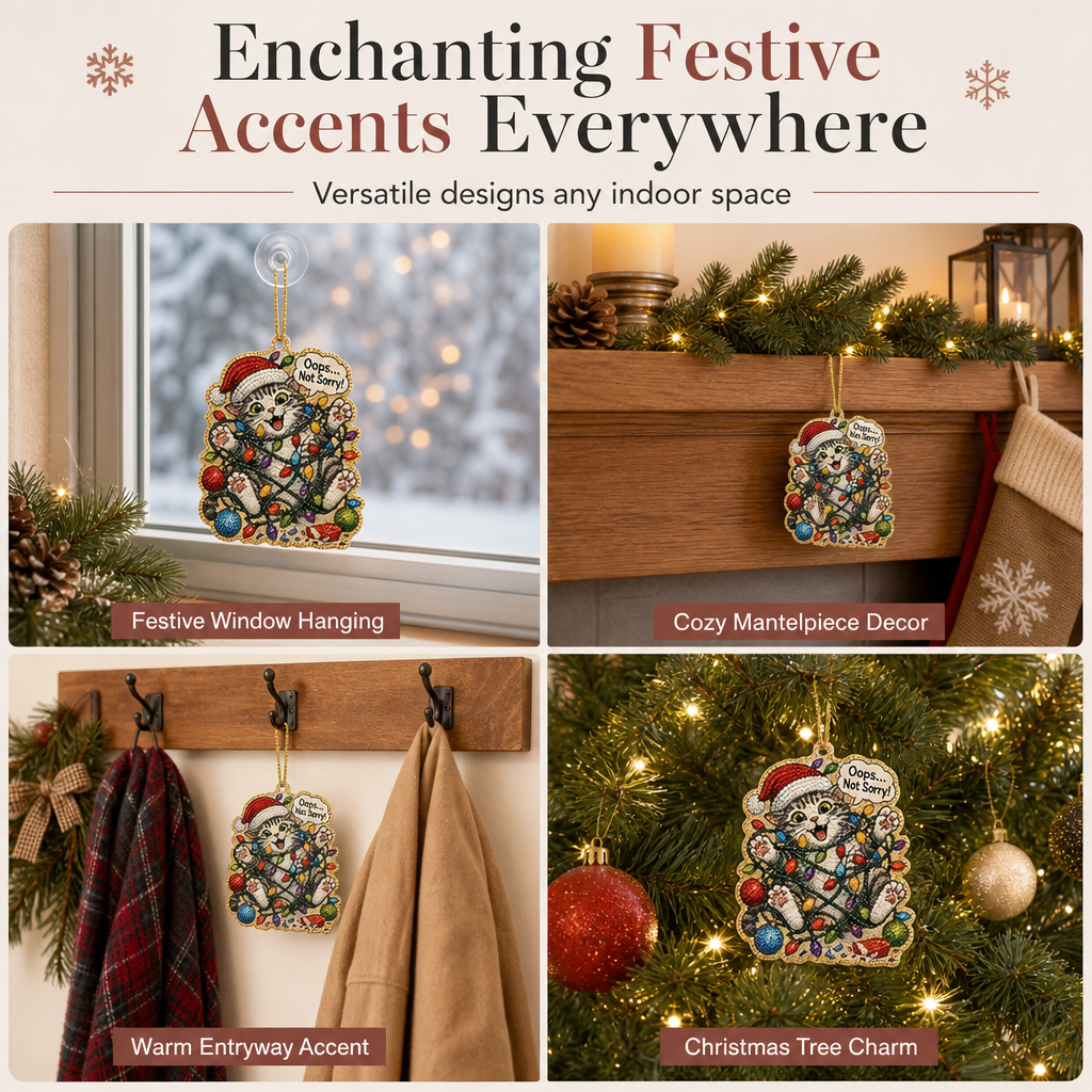 Christmas Pearl Art Hanging Ornament DIY Kit