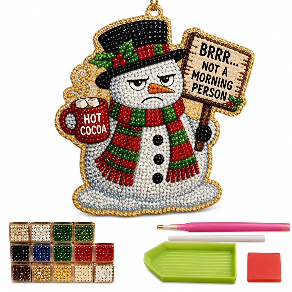 Christmas Pearl Art Hanging Ornament DIY Kit