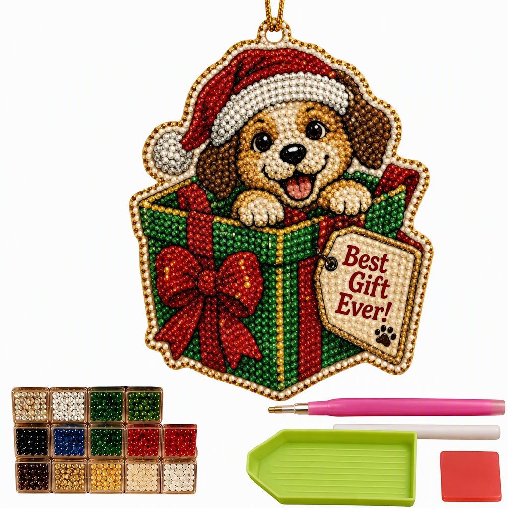 Christmas Pearl Art Hanging Ornament DIY Kit