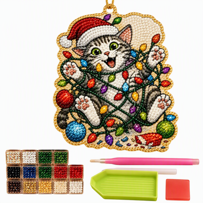 Christmas Pearl Art Hanging Ornament DIY Kit