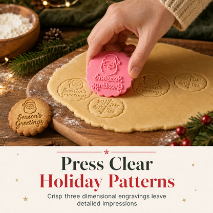 Christmas Cookie Cutter Mold Set