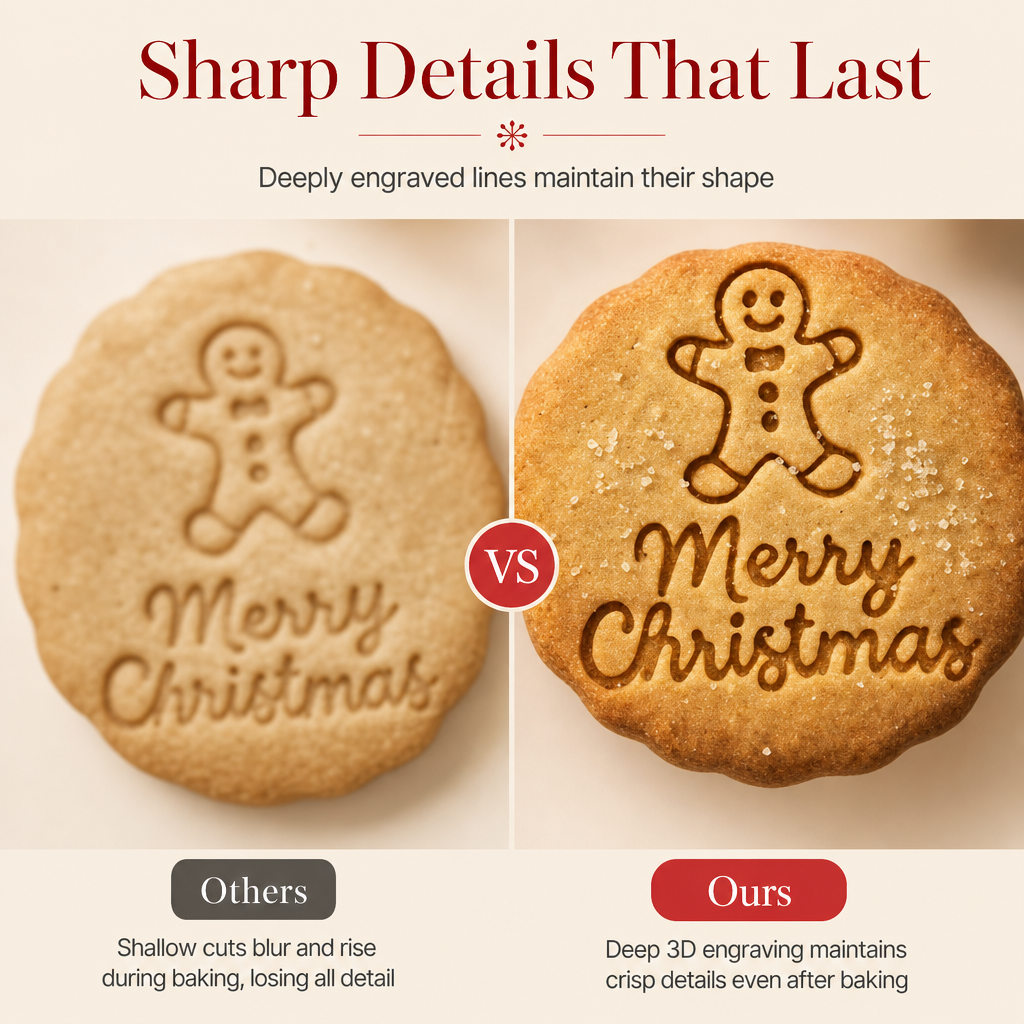 Christmas Cookie Cutter Mold Set