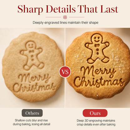 Christmas Cookie Cutter Mold Set