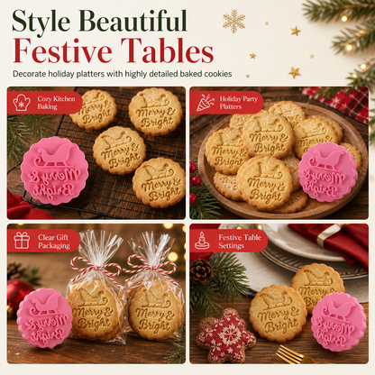 Christmas Cookie Cutter Mold Set