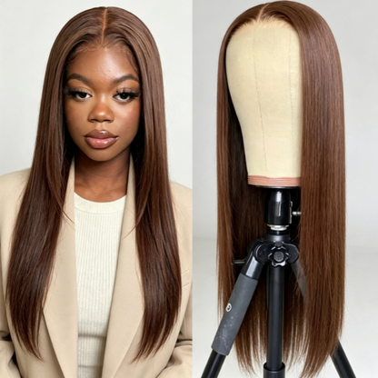 Long Straight Middle Part Synthetic Wig