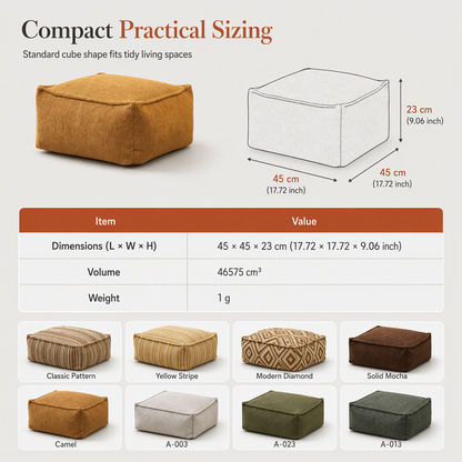 💥Boho Storage Ottoman Pouf Cover – fill with clothes & blankets🏠✅