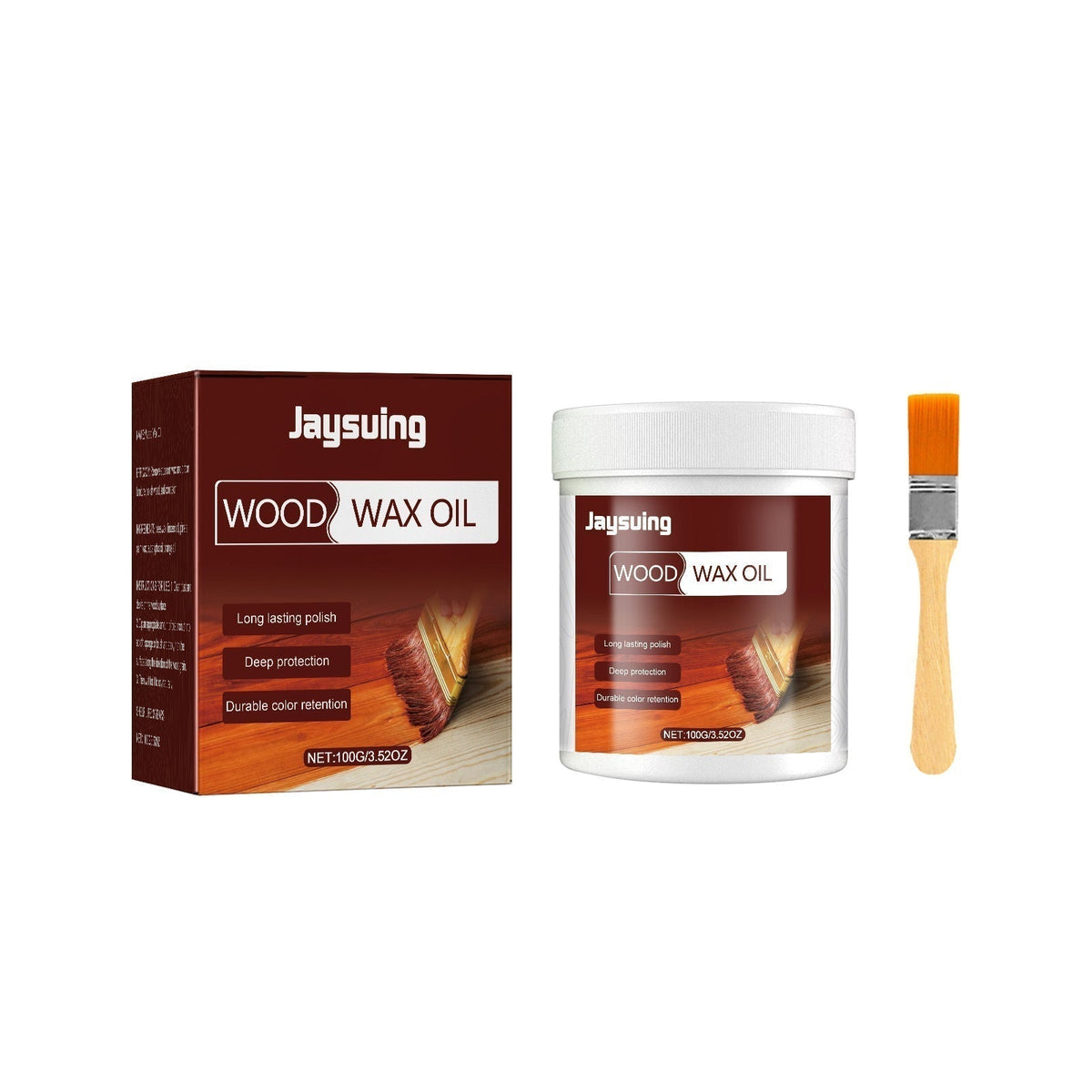 Scomeri Wood Cleaner & Polish 3.5 Oz- Comes with Premium Brush