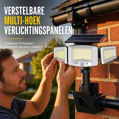 3-Head Solar Motion Sensor Light