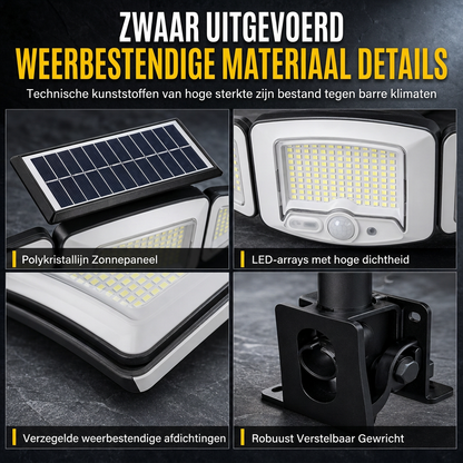 3-Head Solar Motion Sensor Light