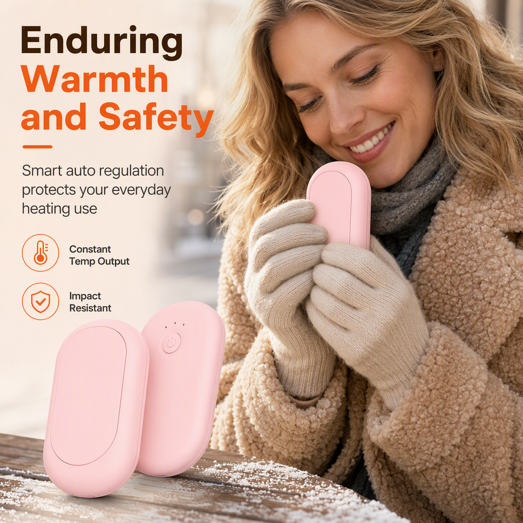 SCOMERI Magnetic Split 2-in-1 Rechargeable Hand Warmer Mini Portable USB Electric Hand Warmer