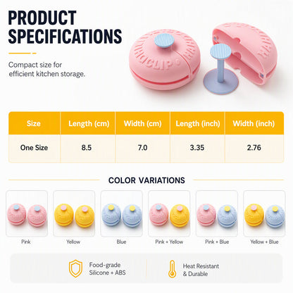 Scomeri Cute Donut Silicone Heat-Resistant Pinch Mitts
