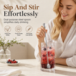 Dual-Use Stainless Steel Spoon Straw