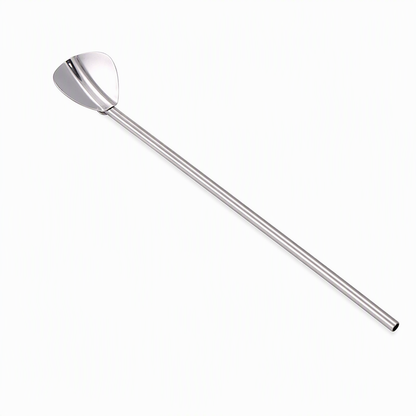Dual-Use Stainless Steel Spoon Straw