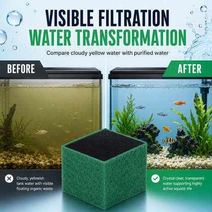 🐠 Activated Carbon Filter Cube – Honeycomb filtration for clear water 🛡️