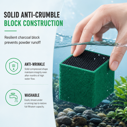 🐠 Activated Carbon Filter Cube – Honeycomb filtration for clear water 🛡️