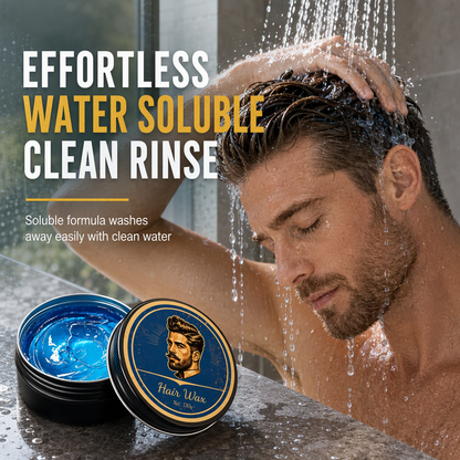 💈 Cologne Scented Men's Hair Wax Pomade 130g, Matte Finish Strong Hold Volumizing Hair Styling Wax, Water Soluble Long Lasting Hair Paste
