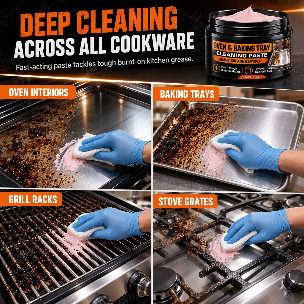 🔥Erase Burnt Grease Instantly! Heavy-Duty Cleaning Paste