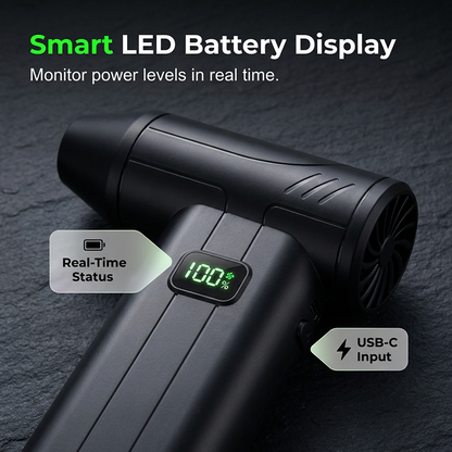 🌀  Portable Turbo Fan – Rechargeable & Powerful ✨