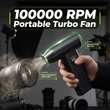 🌀  Portable Turbo Fan – Rechargeable & Powerful ✨