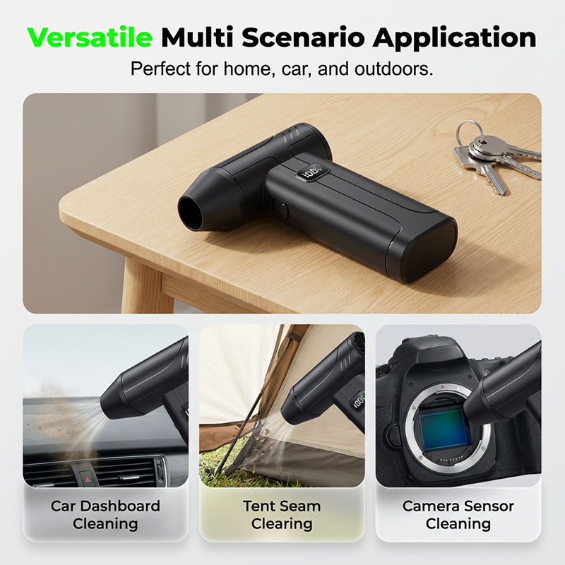 🌀  Portable Turbo Fan – Rechargeable & Powerful ✨