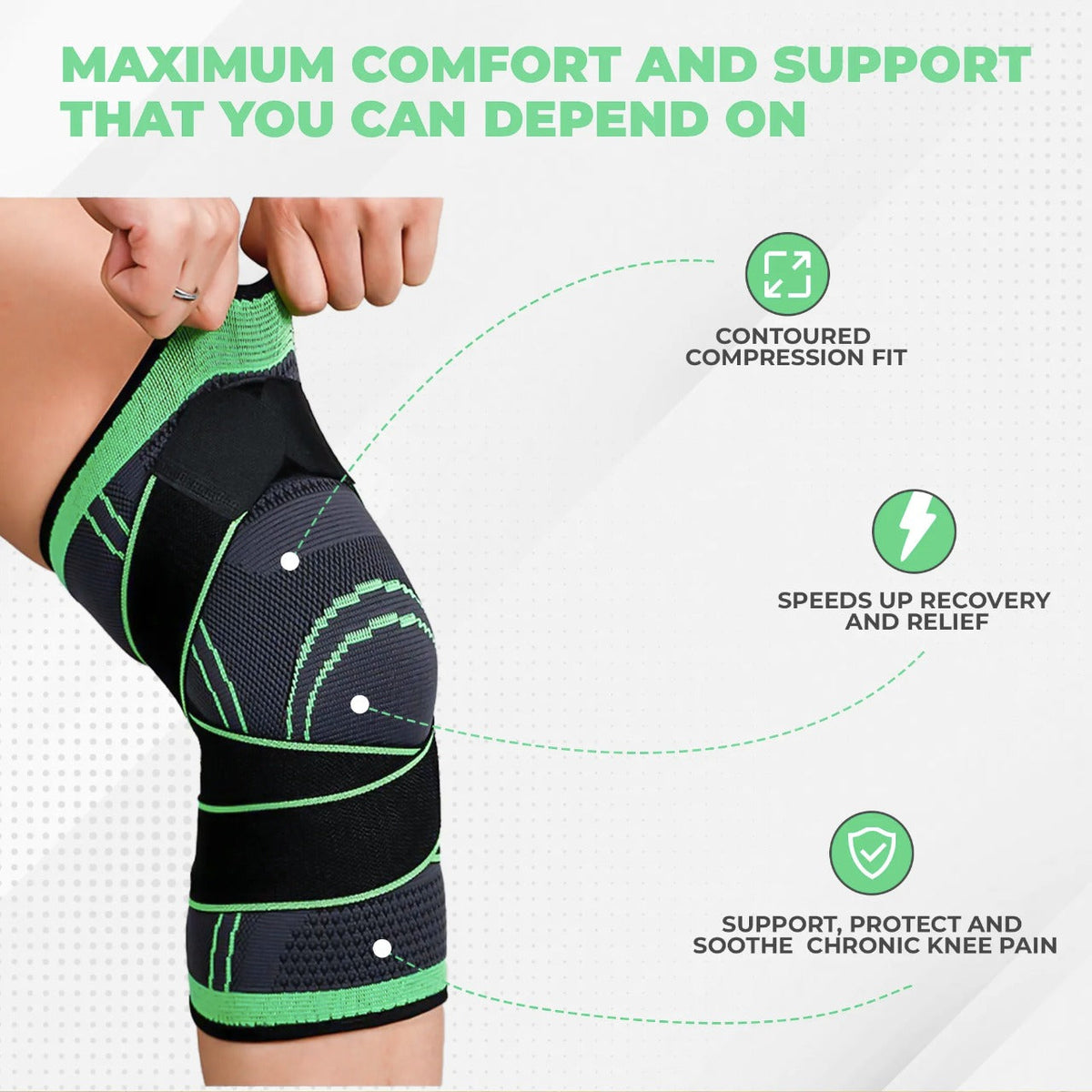 A must-have in winter to prevent knee pain——Knee Compression Sleeve