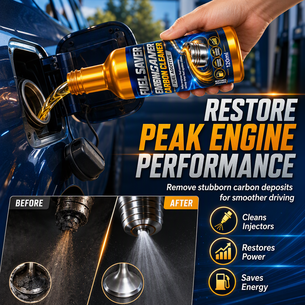 ⛽ Car System Cleaner Additive – Deep Injector Cleanse, Carbon Deposit Removal & Restore Lost MPG 🔧