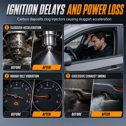 ⛽ Car System Cleaner Additive – Deep Injector Cleanse, Carbon Deposit Removal & Restore Lost MPG 🔧