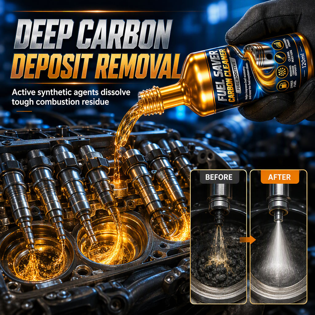 ⛽ Car System Cleaner Additive – Deep Injector Cleanse, Carbon Deposit Removal & Restore Lost MPG 🔧