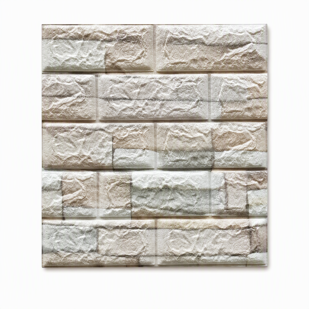 ⏳Time-Limited Special⏰Self-Adhesive 3D Tile Panels – Brick texture, waterproof & 16 colours ✨