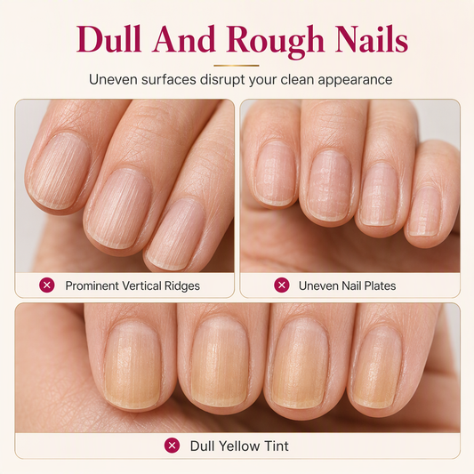 💅 Nail Ridge Smoothing Filler for a Natural Glossy Finish