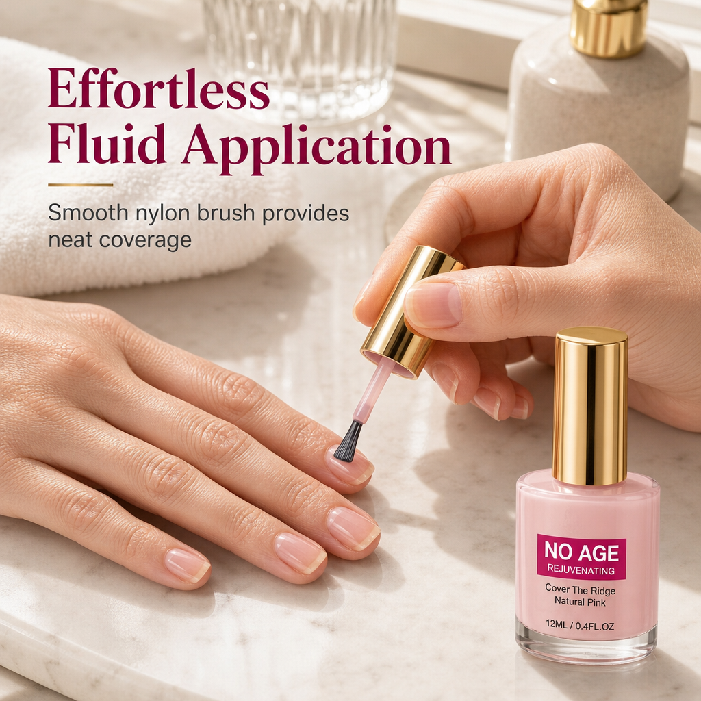 💅 Nail Ridge Smoothing Filler for a Natural Glossy Finish