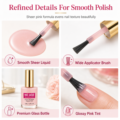 💅 Nail Ridge Smoothing Filler for a Natural Glossy Finish